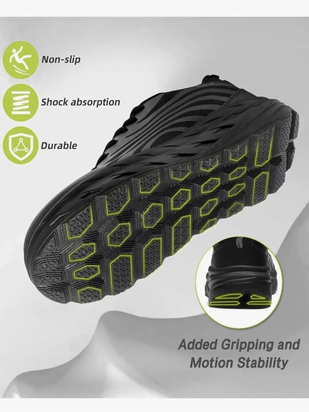 Women’s Orthopedic Diabetic Wide Running Shoes Black size 8.5 / 38.5
